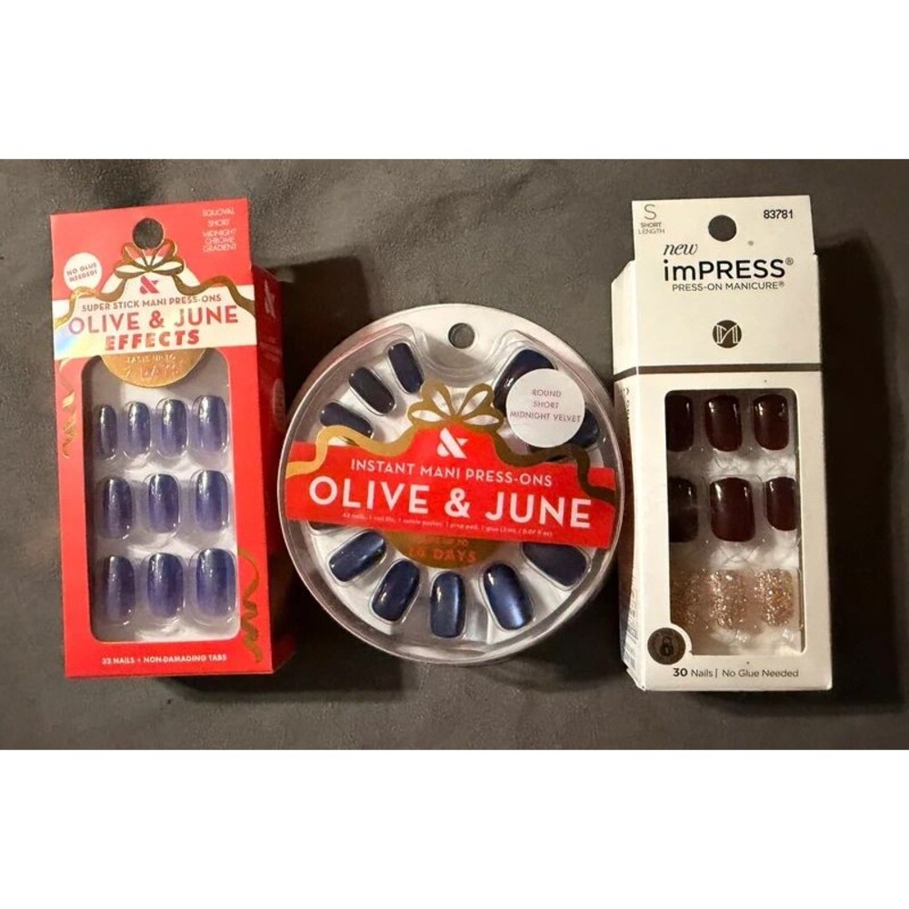 Press On Nails Olive & June and Impress